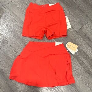 Women's Red Athletic Shorts/skort lot